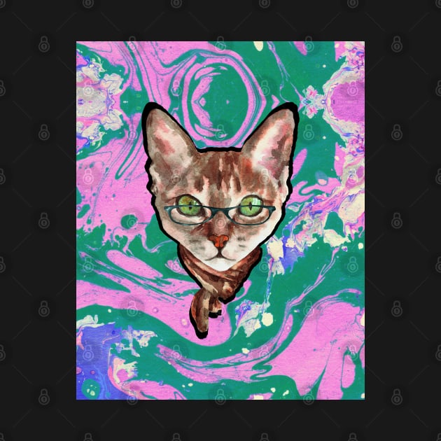 Trippy Cat by PrimalWarfare