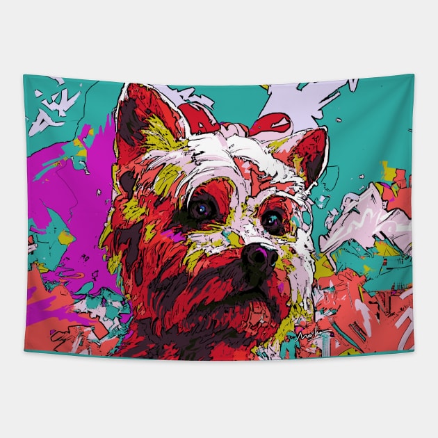 Terrier Tapestry by mailsoncello