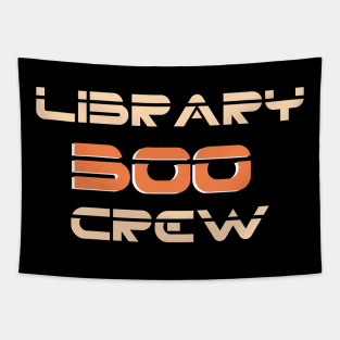 Funny Library Boo Crew, Cool School Librarian, Halloween Library Tapestry