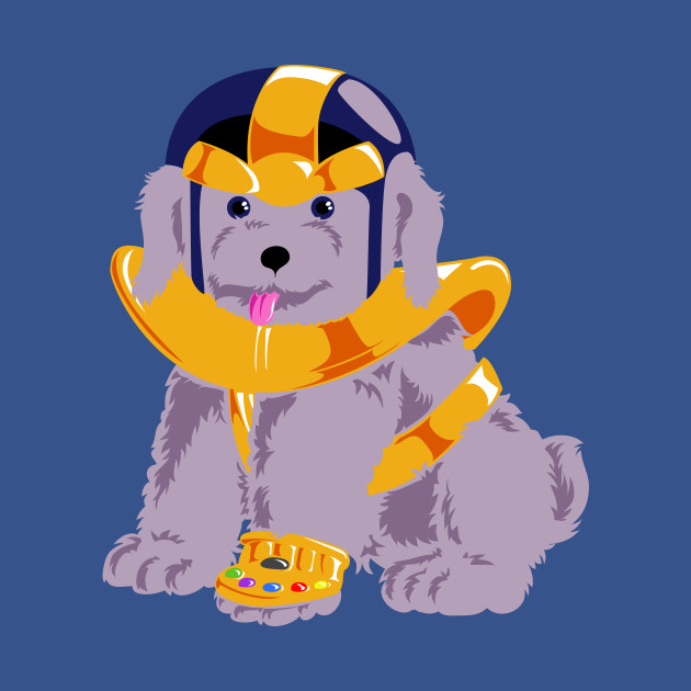 Disover Bad puppy with infinity gauntlet - Thanos - T-Shirt