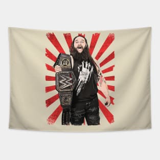 Bray Wyatt Wrestling Vintage Fan Art Tapestry