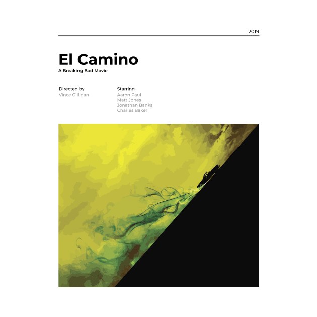 El Camino: A Breaking Bad Movie - Minimalist Movie Poster - Vince Gilligan - Aaron Paul - Print by notalizard