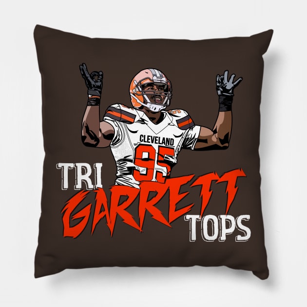 Myles Garrett Dinosaur Pillow by mbloomstine