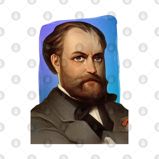 Czech Composer Antonín Dvořák illustration by Litstoy 