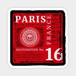 Paris, France travel wish list Magnet