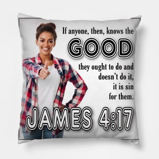 James 4:17 Pillow