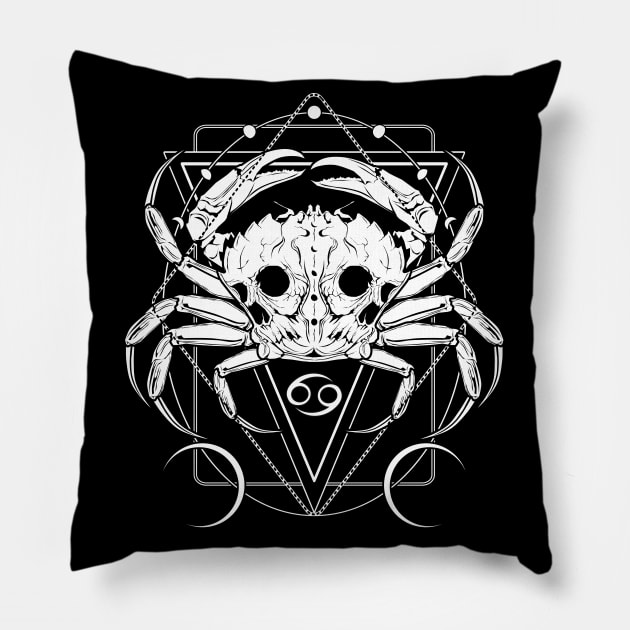 Zodiac: Cancer Pillow by Von Kowen