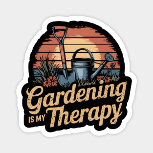 Gardening is My Therapy Magnet