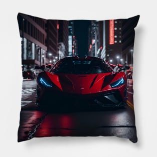 Chicago Night Ride Pillow