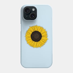 Sunflower Illustration Phone Case