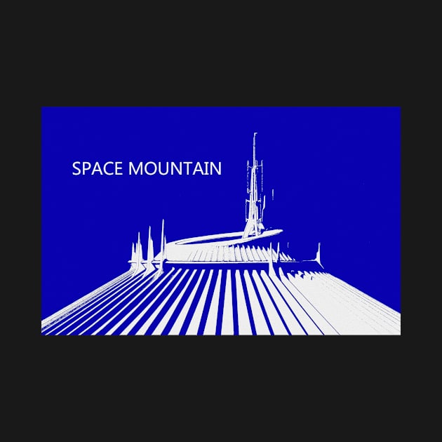 Space Mountain retro art by dltphoto