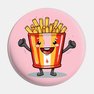 kawaii french fries T-Shirt cute potatofood Pin