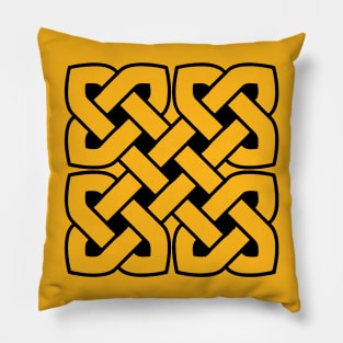 Celtic Interwoven Endless Knot Geometric Pattern 3 Pillow