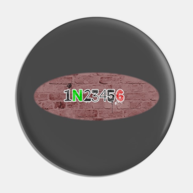 1N23456 Graffiti Pin by MilesNovelTs