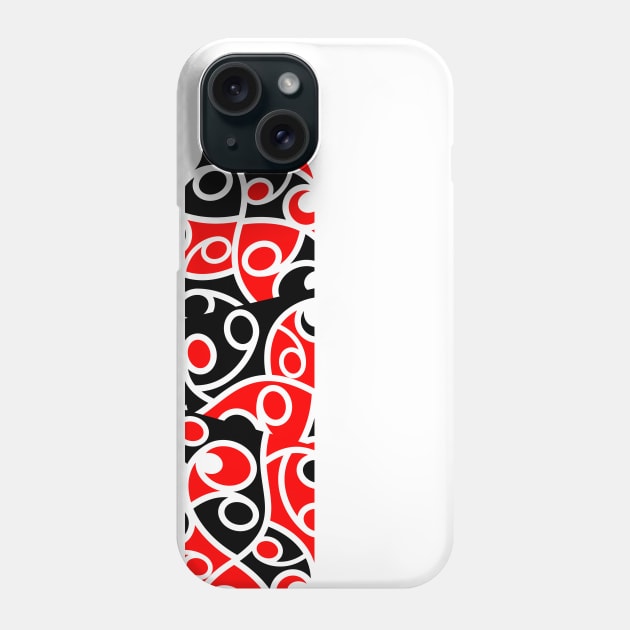 Maori Kowhaiwhai Patchwork Pattern Phone Case by mailboxdisco