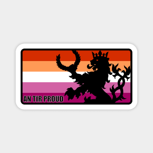 An Tir Pride - Lesbian - Oblong Magnet