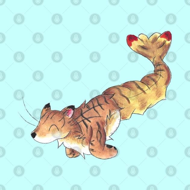 Tiger Prawn by KristenOKeefeArt