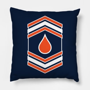 Oil Drop Insignia (Blue & Orange) [Rx-Tp] Pillow