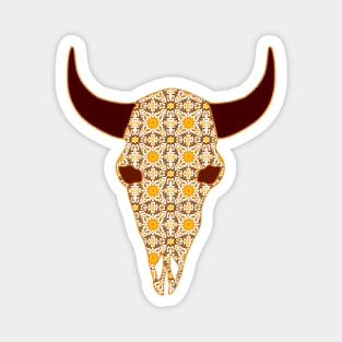 Buffalo Skull Magnet