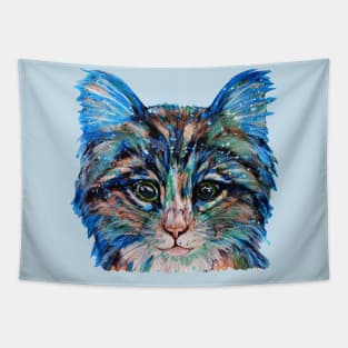 Adorable Blue Tabby Kitten Tapestry