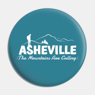 The Mountains Are Calling - Asheville, NC - WO Teal 02 Pin