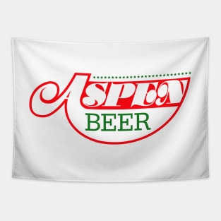 Aspen Beer White Logo Tapestry