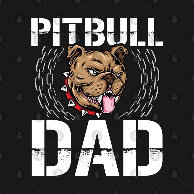 Pitbull Dad | Dog Owner American Pitbull Terrier by Streetwear KKS