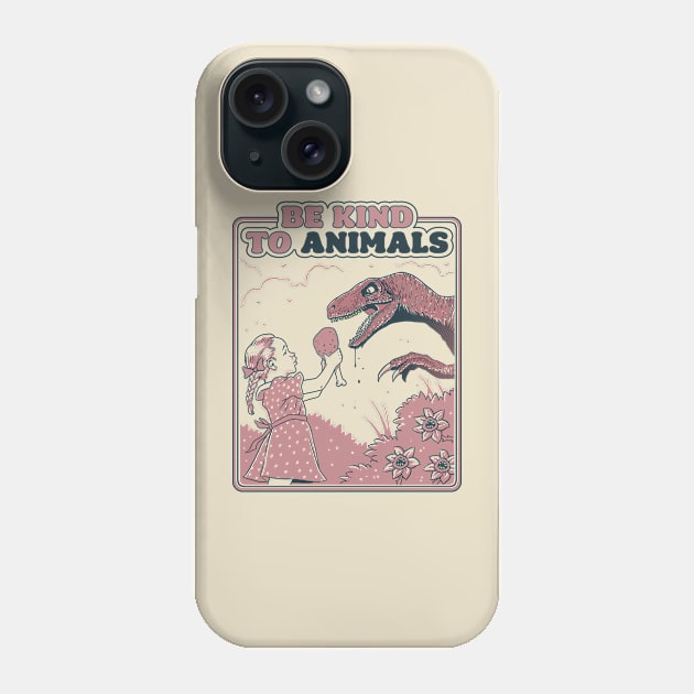 Be Kind to Animals (Duotone) Phone Case by RonnCabardo