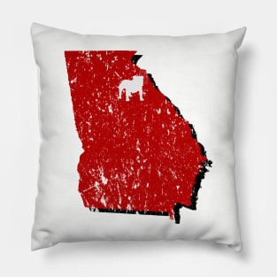 GA Bulldog Athens Pillow