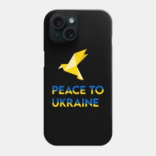 Ukraine Support promote peace yellow bird Phone Case