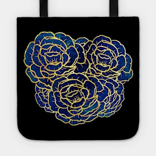 blue roses Tote