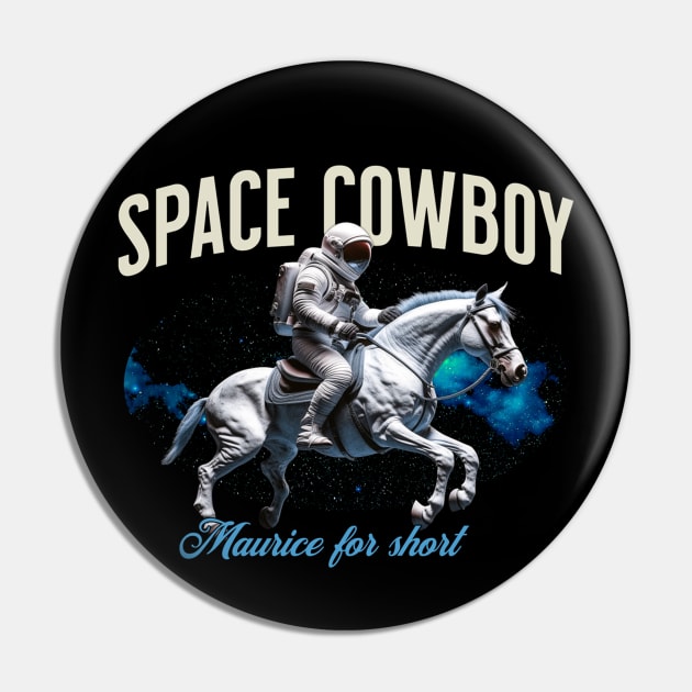 Space Cowboy Astronaut Pin by RockReflections