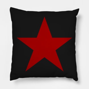 Red Y2K Star Aesthetic Downtown Girl 2000s Cyber Grunge Pillow