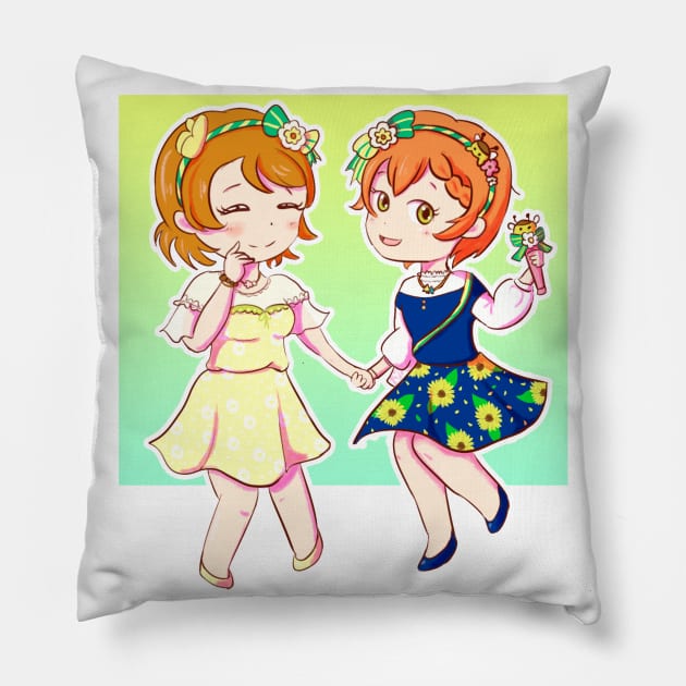 Rin & Hanayo Pillow by Ebidcheese