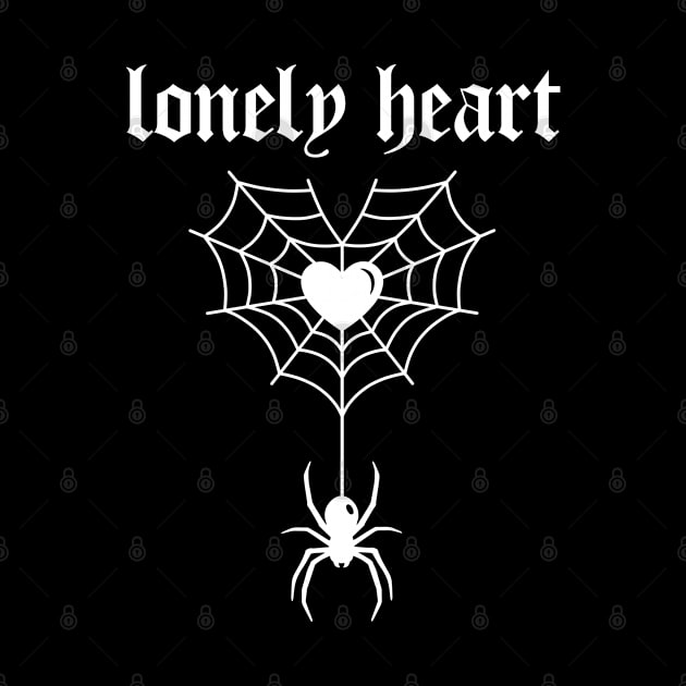 Lonely heart into web (white) by Smurnov