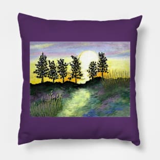 Southern Pine Sunset Pillow