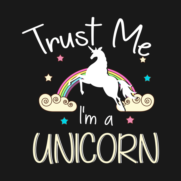 Cute Trust Me I'm A Unicorn Pun Obsessed Kid by theperfectpresents