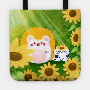 Chill at Sunflower Field Tote