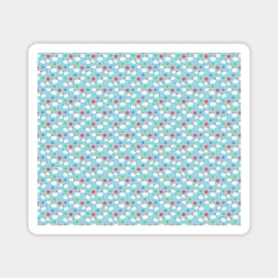 Rainbow Butterfly Turtles Pattern Magnet