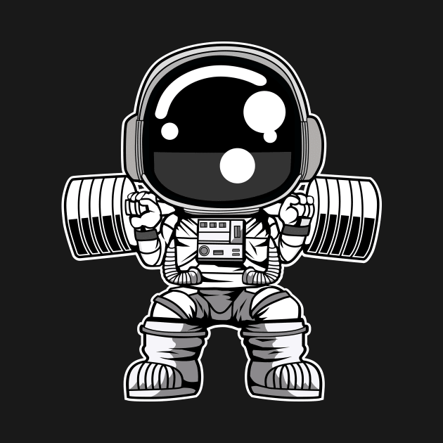 Astronaut Barbell Body Builder by ArtisticParadigms