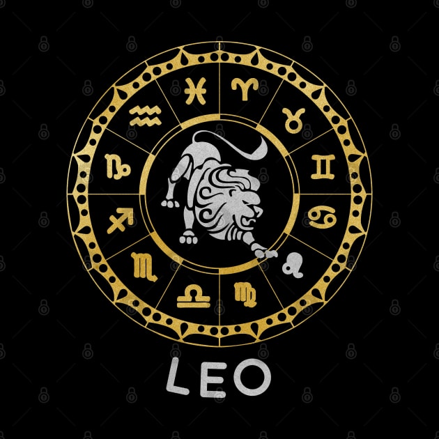 Leo Zodiac Circle by Whimsical Frank