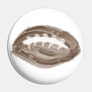 watercolor football Pin