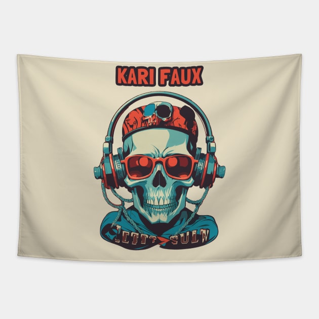 kari faux Tapestry by Retro Project