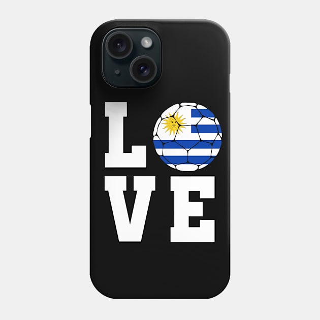 Uruguay Football Phone Case by footballomatic