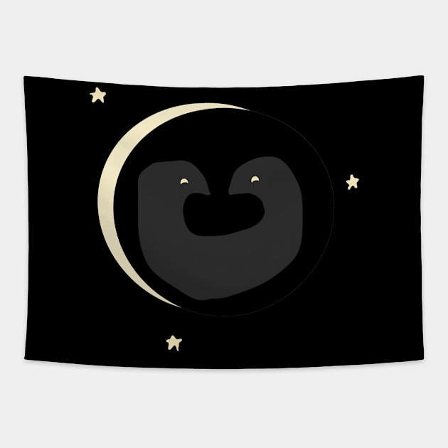 Totality Penguin Tapestry by BluegirlGraphics