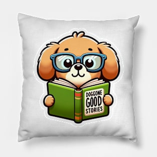 Cute Dog Book Lover Gifts Pillow