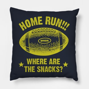 Home Run Football Pillow