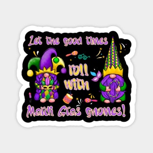 Mardi Gras Gnomes Magnet