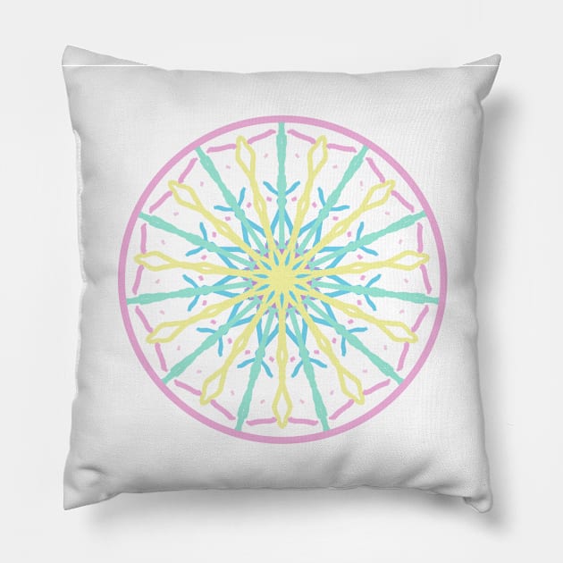 Pastel wheel Pillow by KellysKidsDesigns