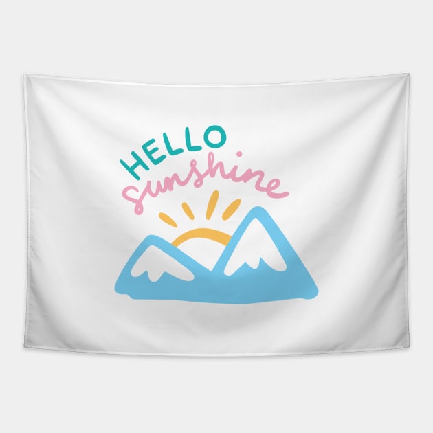 Hello Sunshine Tapestry by TheMoodyDecor